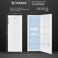 Teknix TL1435W - White Larder Fridge - F energy
