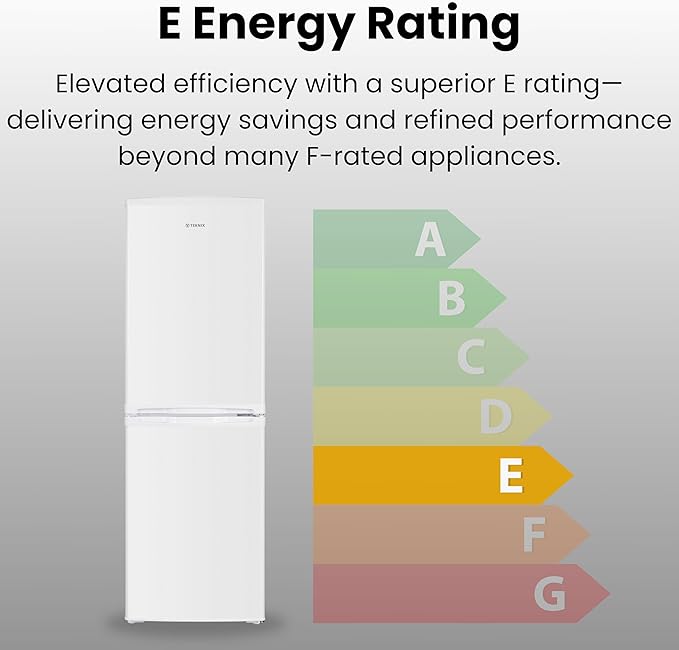 Teknix STF1448W - White Fridge Freezer - 142L - E Energy Rating