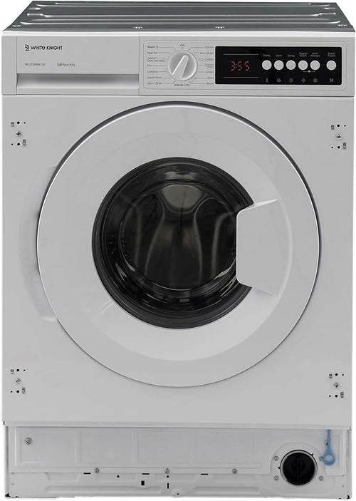 White Knight ATBIWM814W Integrated 8KG 1400RPM Washing Machine -D Rated