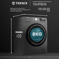 Teknix TKHP8HS - Titanium 8KG Heat Pump Tumble Dryer - E Energy - Display