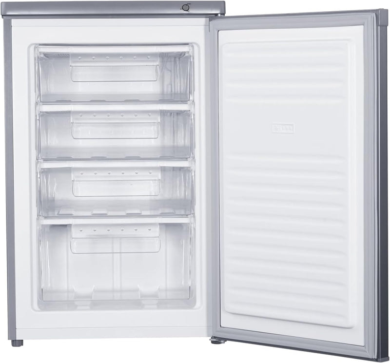 Teknix UC55F5S - Silver Undercounter Freezer - Garage Safe - 91 Litres - E Energy