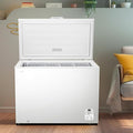 Teknix CH297 - White 300L Chest Freezer - Garage Safe - Digital Temperature Control - E Energy Rating