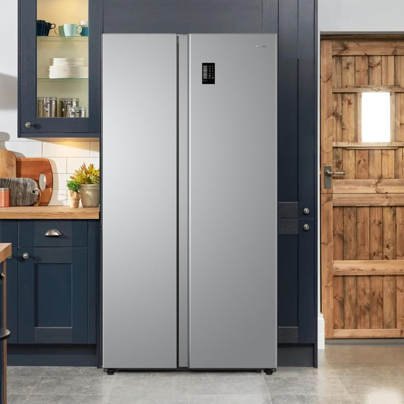Teknix TX2SBS1791PS - Silver American Fridge Freezer - 530L - Side-by-Side - Frost Free - E Energy