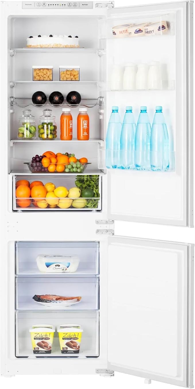 Teknix BITH70FF - White 70/30 Integrated Fridge Freezer - 246L - E energy
