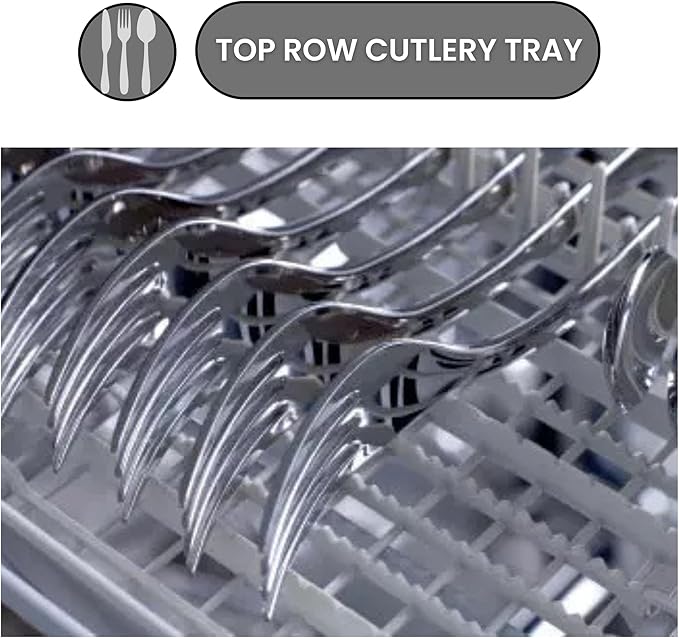 Teknix TFD616W - White Freestanding Dishwasher - E energy  **TOP CUTLERY RACK**
