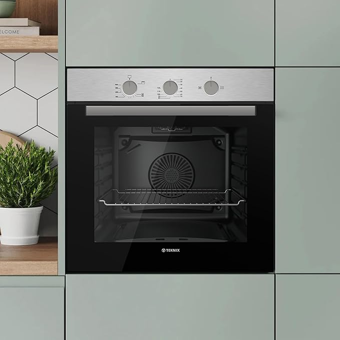 Teknix BITK263GSX - Stainless Steel 63L Gas Oven - Built-in-LPG convertible - A Energy Rating