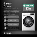 Teknix TKW12142HW - White Freestanding 12KG Washing Machine - 1400 RPM - A energy