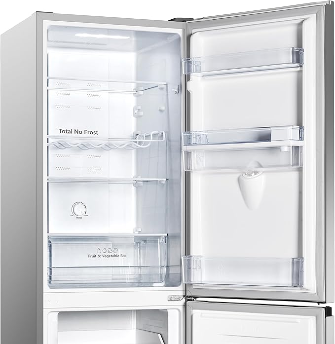 Hisense RB327N4WCE - Stainless Steel 50/50 Fridge Freezer - 256L Capacity - E Energy Rating