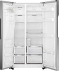 Teknix THSBS1791PLUX Stainless Steel 2 Door Side by Side Fridge Freezer - E rated Plumbed ice+water