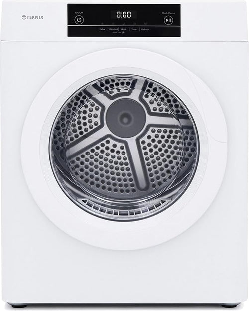 Teknix TK2V3W - White 3KG Tumble Dryer - Compact Vented - C Energy Rating