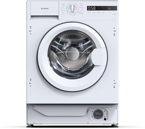 Teknix BITKW814 - White 8KG Integrated Washing Machine - 1400 RPM - A energy - Display
