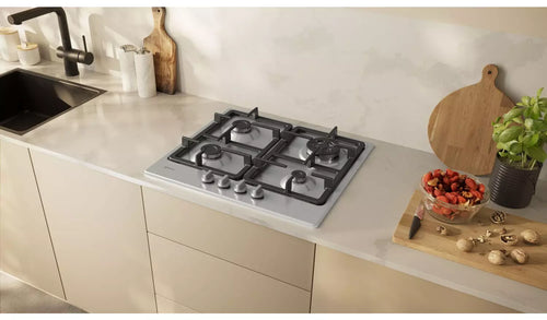 Neff T26GKH8N0 - Stainless Steel Gas Hob - 4 Zones with Wok Burner