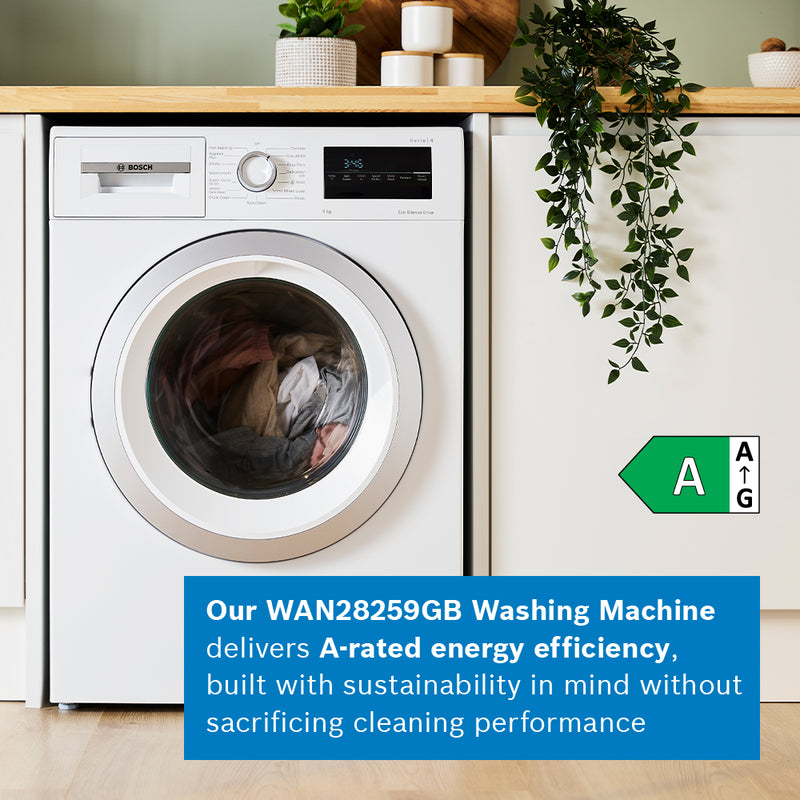 Bosch Series 4 WAN28259GB - White Freestanding 9KG Washing Machine - 1400 RPM - A energy