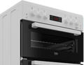 Beko KTG613 - White 60cm Gas Cooker - Twin Cavity - A+ Energy