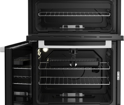 Beko KTG613 - White 60cm Gas Cooker - Twin Cavity - A+ Energy