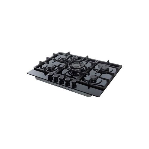 Amica AGVH7300BL - Gas on Glass 5 Zone Gas Hob