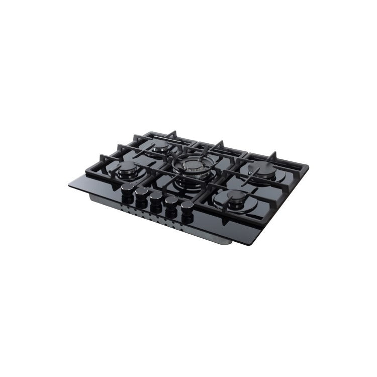 Amica AGVH7300BL - Gas on Glass 5 Zone Gas Hob