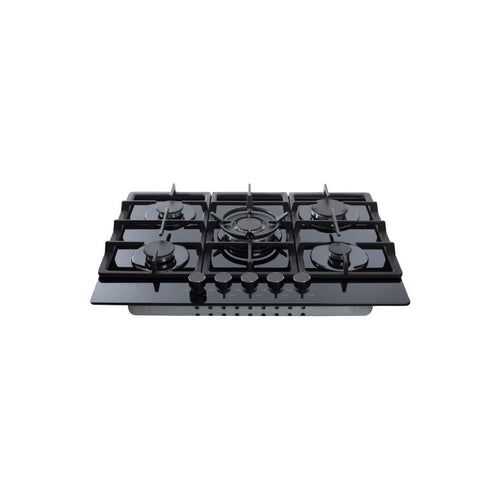 Amica AGVH7300BL - Gas on Glass 5 Zone Gas Hob