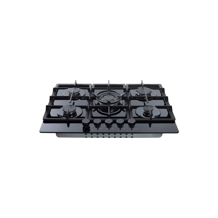 Amica AGVH7300BL - Gas on Glass 5 Zone Gas Hob