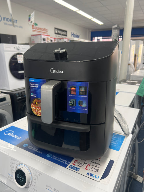 Midea MAF112B0BPKW - Black 11L Two-zone Air Fryer - 1900W - B energy - Unboxed