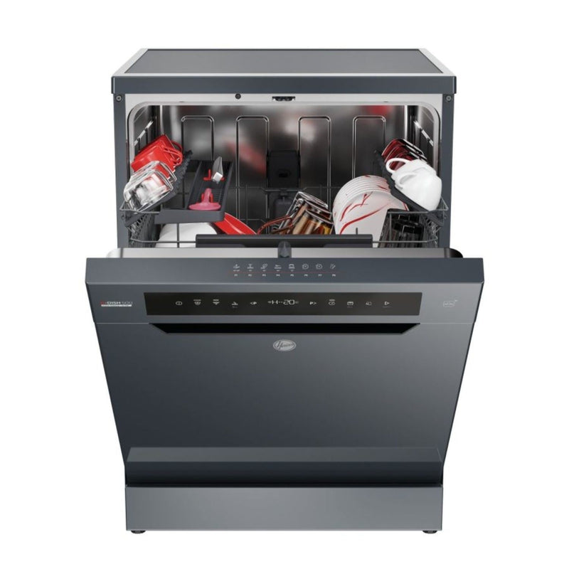 Hoover HF 4C7L0A-80 - Antracite 14 Place Dishwasher - Freestanding - Energy Class C - Display
