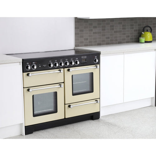Rangemaster Kitchener KCH110ECCR/C - Cream/Chrome 110cm Range Cooker - A Energy Rated