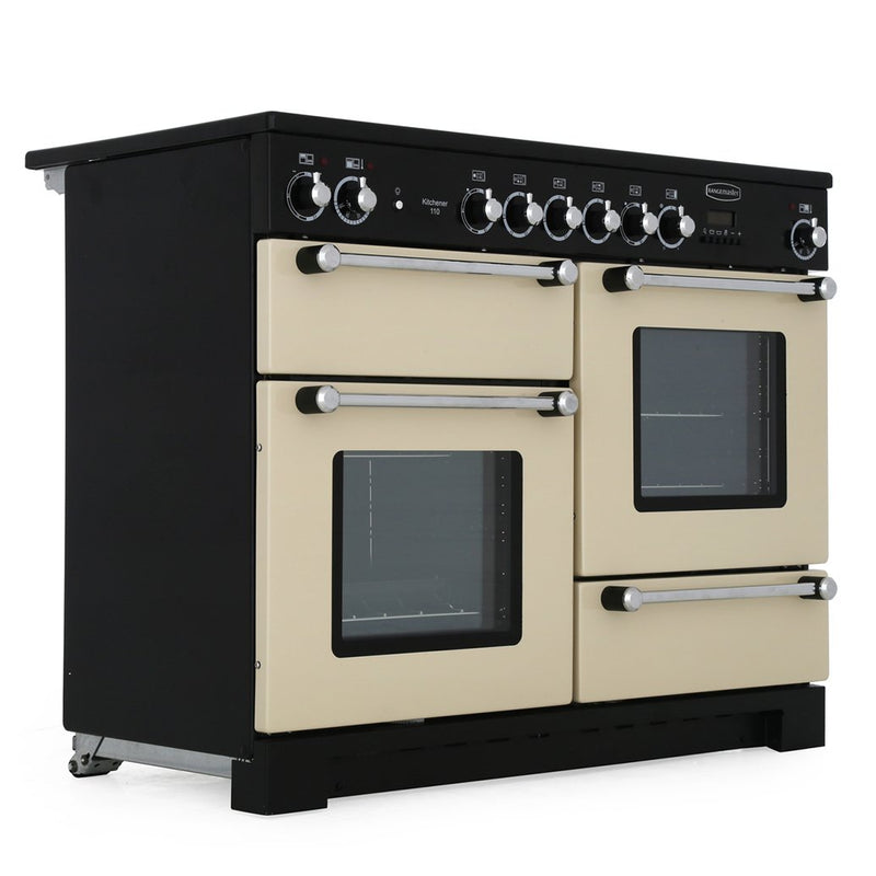 Rangemaster Kitchener KCH110ECCR/C - Cream/Chrome 110cm Range Cooker - A Energy Rated
