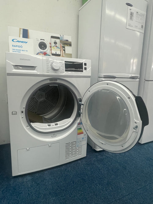 Statesman THP18W - White 8KG Heat Pump Condenser Dryer - A++ energy - Display