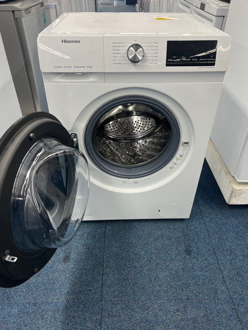 Hisense WFQA1014EVJM - White 10KG Washing Machine - 1400 RPM - A Energy - Unboxed
