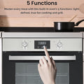 Teknix BITK264ESX - Stainless Steel Single Oven - 70L Capacity - A Energy Rating - Display