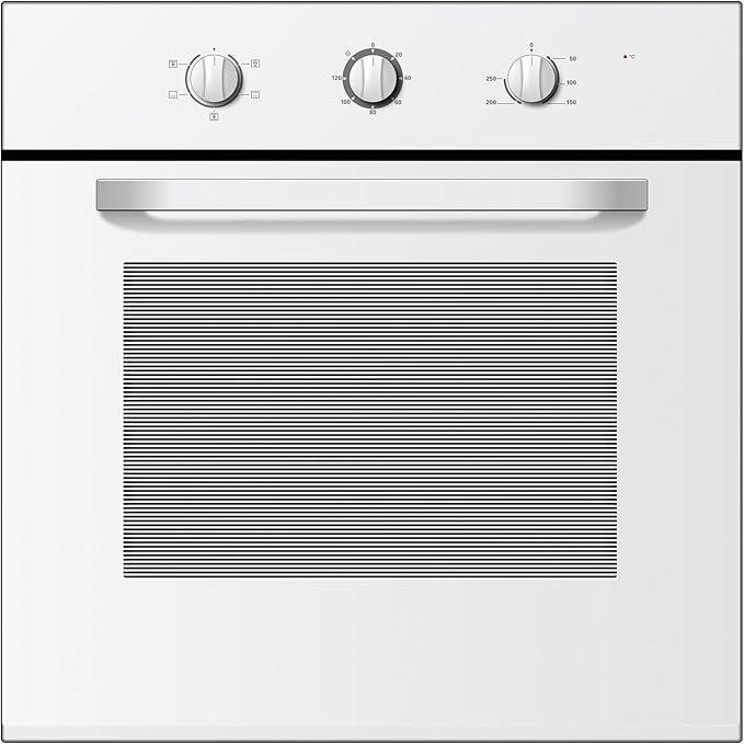 Statesman BSF60WH - White 65L Built-In Single Cavity Fan Oven - 4 Cooking Functions - A Energy Rating