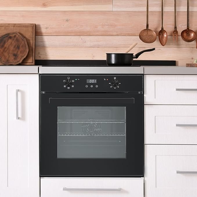 Teknix  BITK264ESB - Black Single Oven - 70L Capacity - A Energy Rating