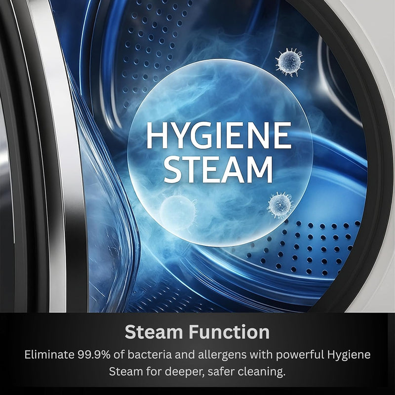 Teknix TK2W814HS - Titanium 8KG Washing Machine - 1400 RPM - A energy