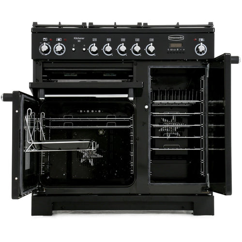 Rangemaster KCH90DFFCR/C - Cream/Chrome 90cm Range Cooker - Dual Fuel - A Rated