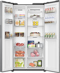 Teknix TX2SBS1791PS - Silver American Fridge Freezer - 530L - Side-by-Side - Frost Free - E Energy