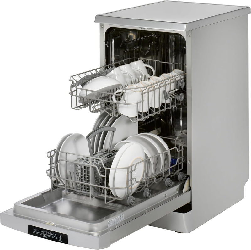 Teknix TFD455S - Stainless steel Freestanding Dishwasher - E energy - Display