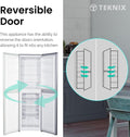 Teknix STF1725X - Inox 50/50 Fridge Freezer - 138L Fridge/110L Freezer - E Rated