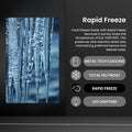Teknix TH60TNFX - Silver Freestanding Frost Free Freezer - Garage Safe  - E energy