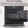Teknix  BITK264ESB - Black Single Oven - 70L Capacity - A Energy Rating