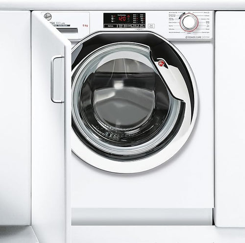 Hoover HBWS49D1ACE-80 - White 9KG Washing Machine - 1400 RPM - C energy - Display