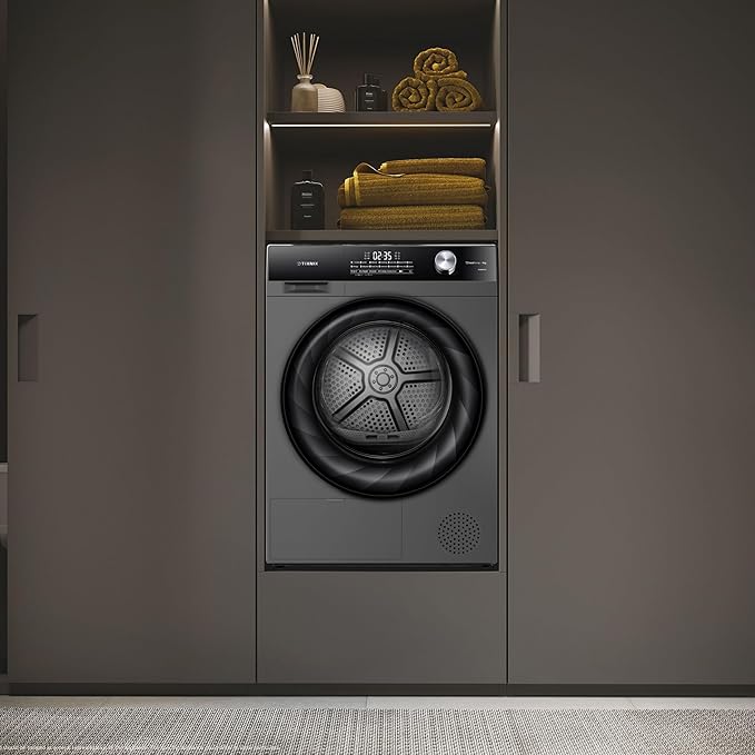Teknix TK5HP9HS - Titanium 9KG Tumble Dryer - Heat Pump - E Energy Rating