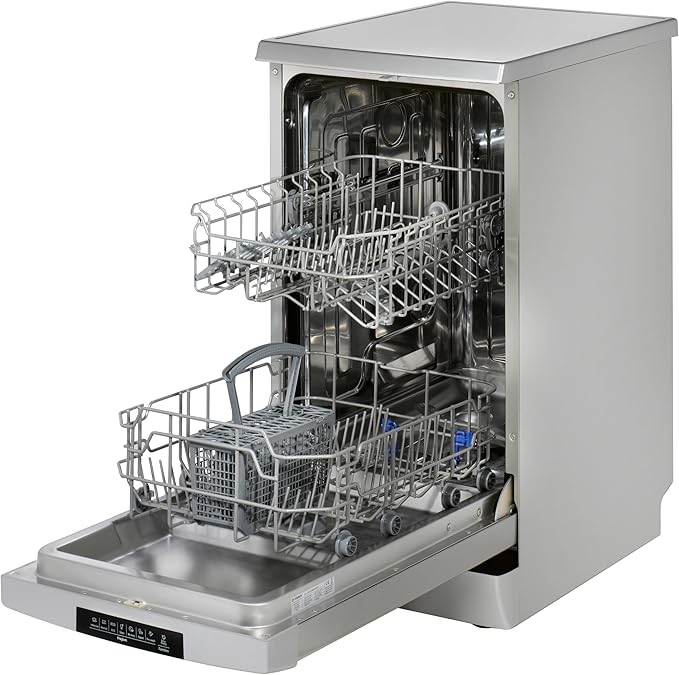 Teknix TFD455S - Stainless steel Freestanding Dishwasher - E energy - Display