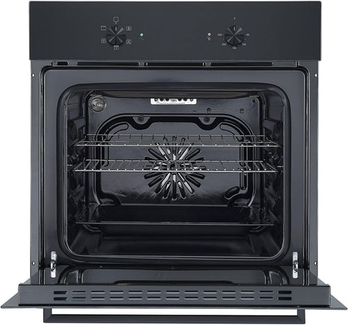 Teknix BITK263ESB - Black 55L Single Oven - Slim Depth - A Energy