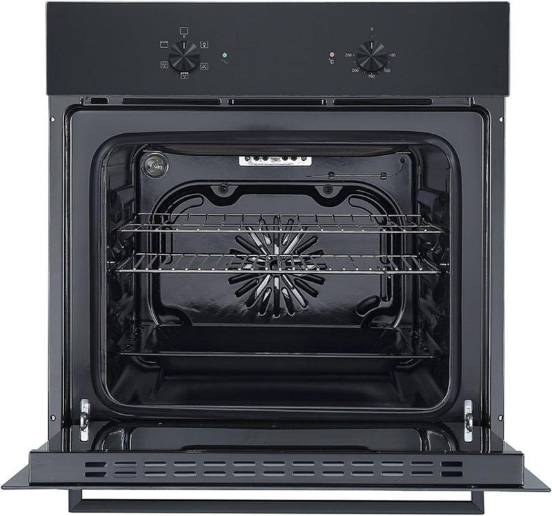 Teknix BITK263ESB - Black 55L Single Oven - Slim Depth - A Energy