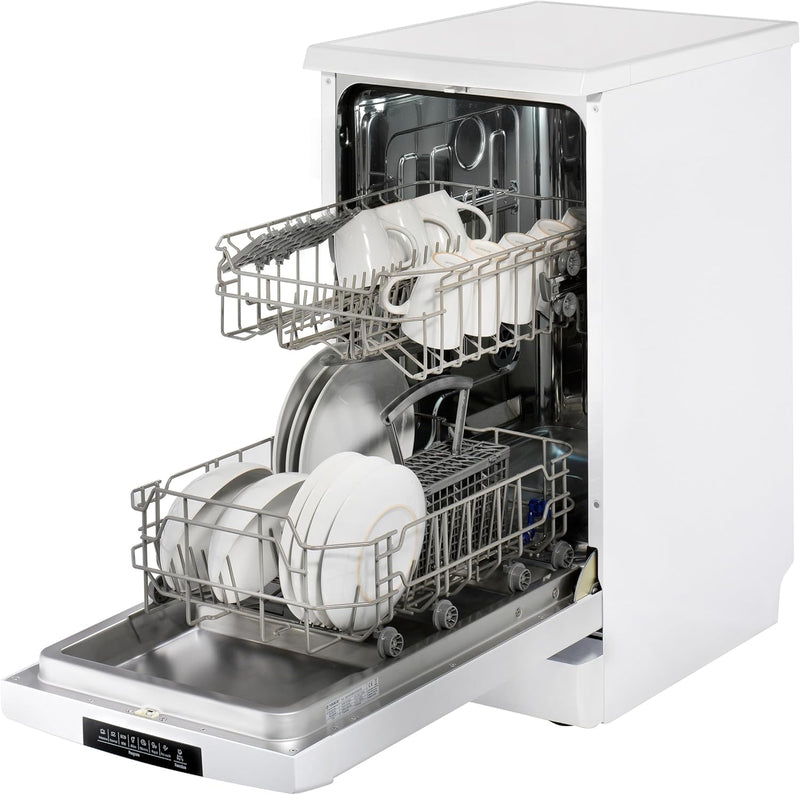 Teknix TFD455W - White Freestanding Dishwasher - E energy - Display