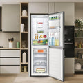 Teknix FFH1825WB - Black Freestanding 50/50 Frost Free Fridge Freezer - F energy