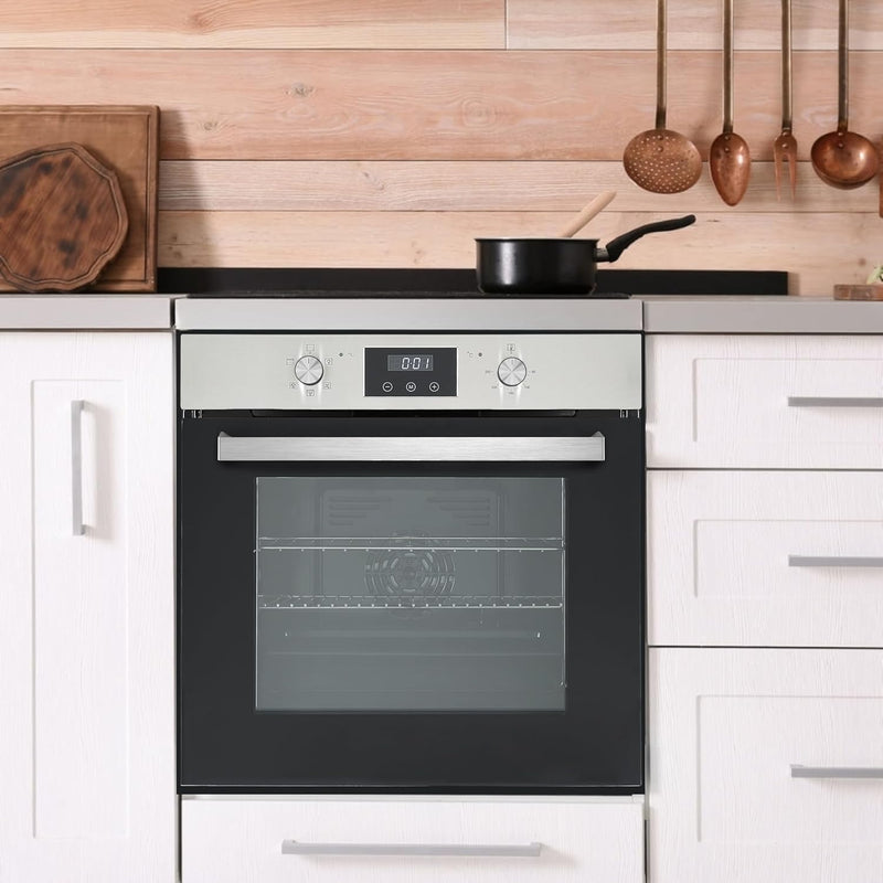 Teknix BITK264ESX - Stainless Steel Single Oven - 70L Capacity - A Energy Rating - Display