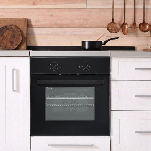 Teknix BITK263ESB - Black 55L Single Oven - Slim Depth - A Energy