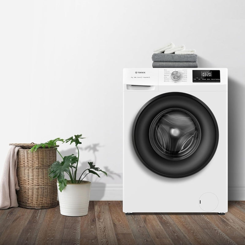 Teknix TK2W814HW - White 8KG Washing Machine - 1400 RPM - A energy - Display