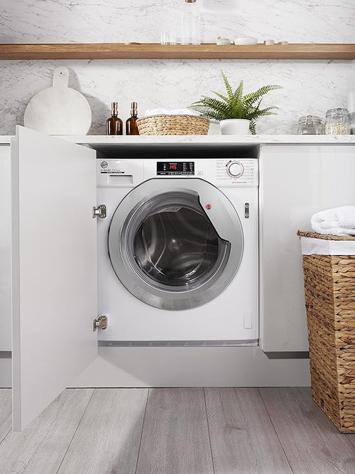 Hoover HBWS49D1ACE-80 - White 9KG Washing Machine - 1400 RPM - C energy - Display